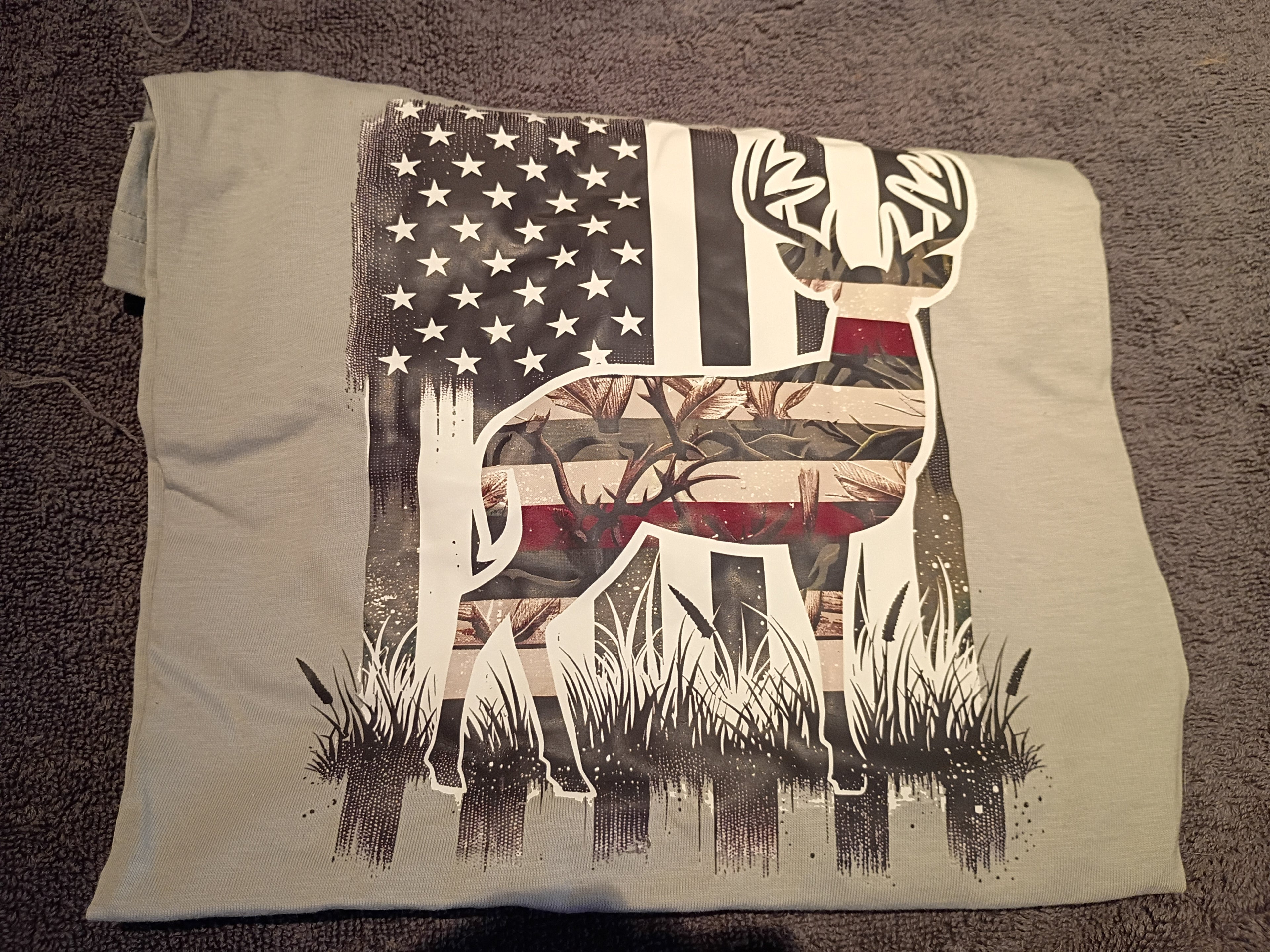 Flag deer design 2
