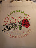 Tattoos tote bag
